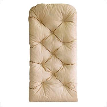 Imagem de Almofada Confortável Impermeável P/ Poltrona Cadeira Banco Lisato Bege