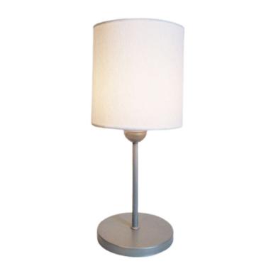 Imagem de Abajur Cabeceira Para Quarto Cilíndrico Vivare Md-2010 Cúpula em Tecido - Bivolt