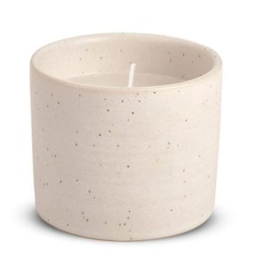 Imagem de Vela Perfumada Mart Em Cerâmica Bege 17976 7,5X9Cm