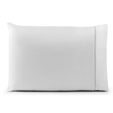Imagem de Fronha Avulsa 70cm x 50cm 1 Peça Laura  Toque Percal 200 Fios 100% Poliéster - Branco