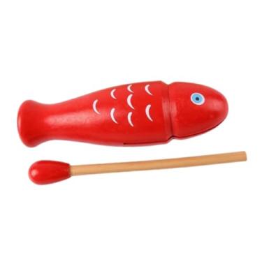 Imagem de YIJU Percussão para crianças, tambor de madeira, presente musical, Madeira, 14.5 Cm