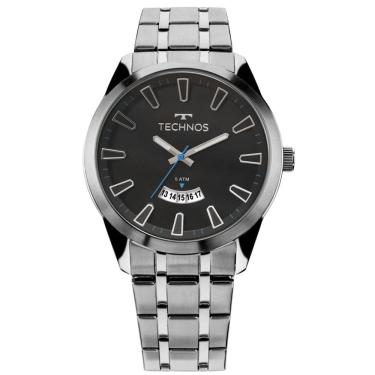 Imagem de Relógio Masculino Technos Prata Aço 2115Kzb/1P - Analógico