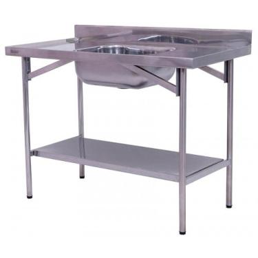 Imagem de Pia Industrial Benfati Inox 1,80m Chapa Lisa com 1 Cuba 503CL