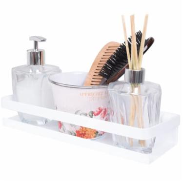 Imagem de Prateleira Utensílios Cozinha Temperos Multiuso (30cm, Branco)