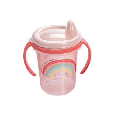 Imagem de Caneca Trio Infantil Plasútil Decorada Com Alças Removíveis (Arco-Íris)