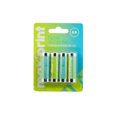 Imagem de Blister 4 Pilhas Alcalinas 1,5V AA MAXPRINT
