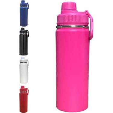 Imagem de Garrafa Térmica Inox 800ml Portátil Academia Água Gelada Por Mais Temp