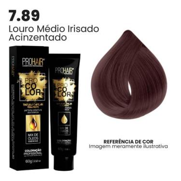 Imagem de Coloração Profissional 60g Pro Color - PROHAIR, 7.89 Louro Médio Irisa