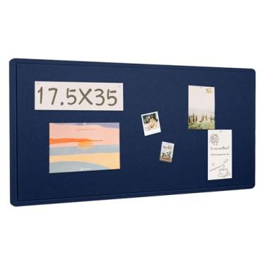 Imagem de Quadro de avisos, quadro de feltro de 99 x 43 cm - quadro de pinos decorativo, quadro de cortiça alternativo para parede, quadro de imagem dobrável, quadro de visão autoadesivo, quadro de oração com