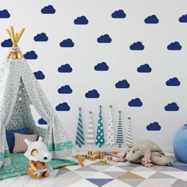 Imagem de Adesivo de Parede Nuvens Azul Royal 45un