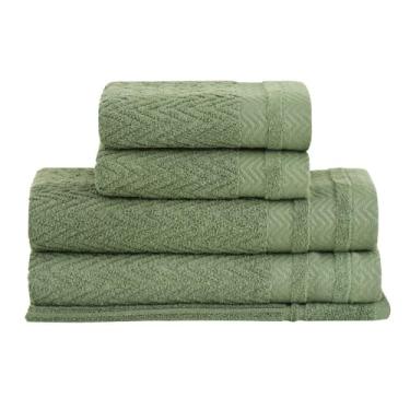 Imagem de Jogo de Toalhas Buddemeyer Soul Extra Soft Banho Verde 5 peças