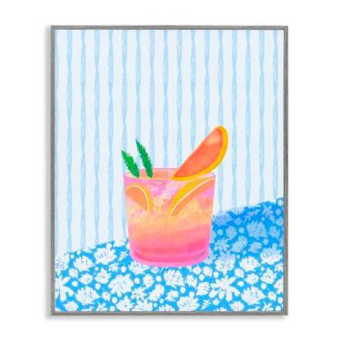 Imagem de Stupell Industries Design de arte giclée emoldurado cinza Tequila Spritz Still Life por Dina Riddle, 76 x 61 cm