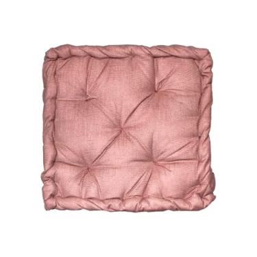 Imagem de Almofada Futon Turca para Banco e Palhetes de Madeira Tecido Sued 40X40x12 cm(Rosa)
