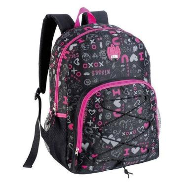 Imagem de Mochila Escolar Infantil Sbdv-2033 Estampada Preto - Fuseco