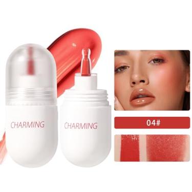 Imagem de Blush facial fosco | Blush Líquido Nutritivo Altamente Pigmentado - Produtos de beleza diários para casa, trabalho, namoro, viagens, compras, reuniões Thaely