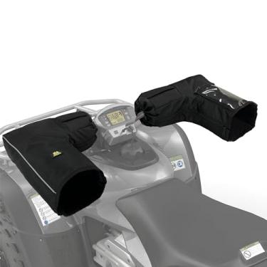 Imagem de MYDAYS Luvas para quadriciclo, luvas de guidão de motocicleta com bolsa sensível ao toque, luvas à prova de vento para snowmobile quentes compatíveis com bicicleta FourTrax Grizzly Snowmobile