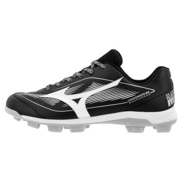 Imagem de Mizuno Chuteira masculina de beisebol Cushion revo Diamond TPU Spike, Preto/branco, 39