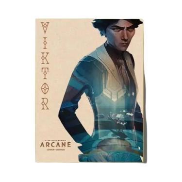 Imagem de Adesivos De Parede Vintage Da Liga Das Legendas Arcane, Impressões Art