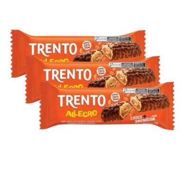 Imagem de Kit 3 Chocolate Trento Allegro Choco Amendoim 26g