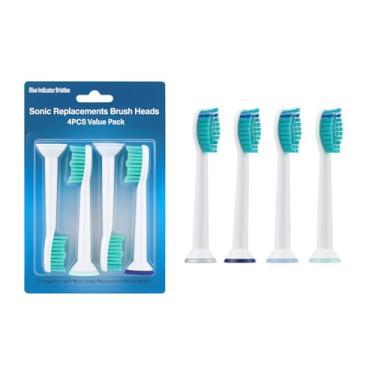 Imagem de (Genérico) 4x Refil Escova de Dente Elétrica Compatível com Philips Sonicare e Colgate SonicPro - Cabeça de Reposição