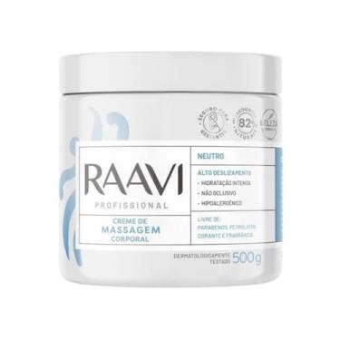 Imagem de Creme de Massagem Corporal Neutro Raavi 500g