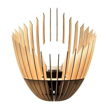 Imagem de Abajur Grande De Chão El Salvador Mdf Luminária - Preto - LENOBRE