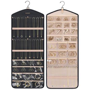 Imagem de Organizador de joias BAGSMART Hanging com cabide, ganchos de metal, pr