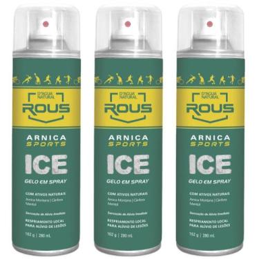 Imagem de Kit 3UN gelo em spray arnica sports ice 280ML dágua natural - D'Água N