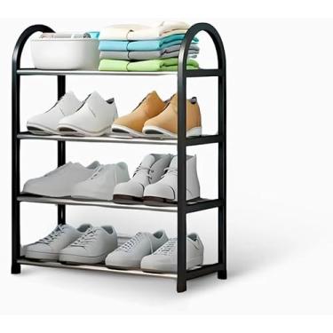 Imagem de Sapateira Organizador Porta Sapatos 8 Pares 4 Andares Para Quarto Hall de Entrada Multiuso Livros Tênis