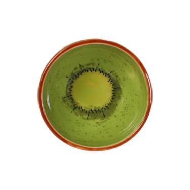 Imagem de Tigela Bowl Cumbuca Formato De Fruta Sobremesa Cerâmica Caldo Sopa Sorvete Açai Cozinha Nova (Kiwi 340ml)