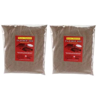 Imagem de Kit 2 Massa Japonesa Tilajapa Red Para Pesca Tilápia - 1kg