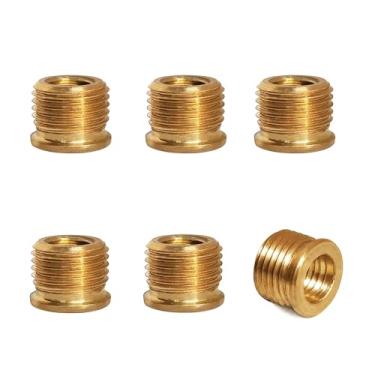 Imagem de Conversor de acabamento de lâmpada 1/8 IP (3/20.3 cm) para 1/4-27 redutor de lâmpada redutora de tampa finial adaptador de mesa redutor de cobre decorativo