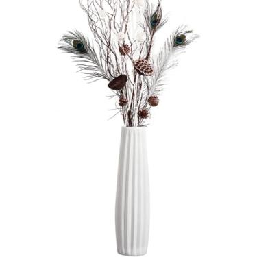 Imagem de Vaso De Cerâmica Branca, Vaso De 45 Cm De Altura, Vaso De Mesa Para Plantas Hidropônicas, Uma Variedade De Estilos Para Escolher, H, 45cm