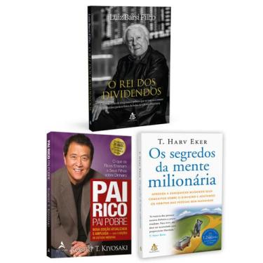 Imagem de Kit 3livros, Pai Rico, Pai Pobre + O Rei Dos Dividendos + Os Segredos 