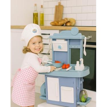 Imagem de Kit Cozinha Infantil Completo Com Fogão Emite Som/Luz Torneira Sai Agua Kit Com 25 Pcs - PRESENTE DIA DAS CRIANÇAS - AZUL