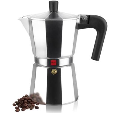 Imagem de M Magefesa Cafeteira KENIA em alumínio espesso – Cabo e cabos ergonômicos de baquetila – 12 xícaras