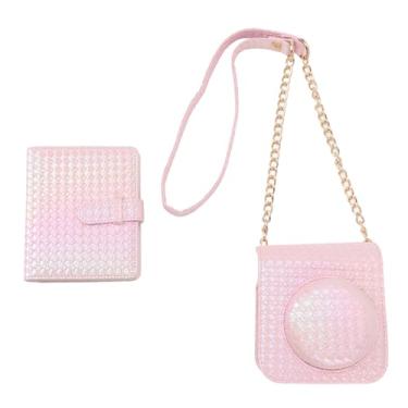Imagem de Generic Capa de Bolsa de Câmera Instantânea, Estojo de Proteção contra Câmera Instantânea Linda Com álbum de Fotos para Fotografar (Rosa)