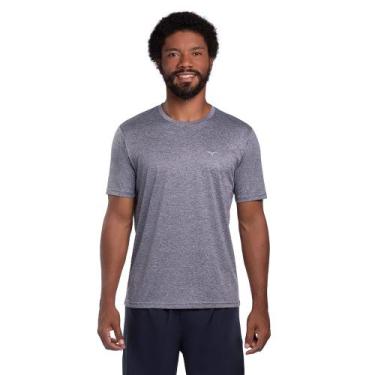 Imagem de Camiseta de Corrida Masculina Mizuno Run Spark 2 Mescla, Azul, EG