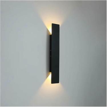 Imagem de Candeeiro de parede LED Candeeiros de parede internos - Arandelas de alumínio branco dourado preto para quarto lâmpada de sala de estar moderna iluminação de faixa, perfeita (L205 mm, ouro)