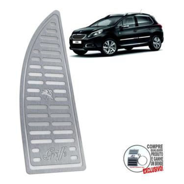 Imagem de Descanso De Pé Aço Inox Peugeot 2008 Griffe 2019 2020 Prata