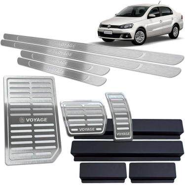 Imagem de Soleira Pedaleira Auto Descanso Voyage 2010 A 20 Prata Br