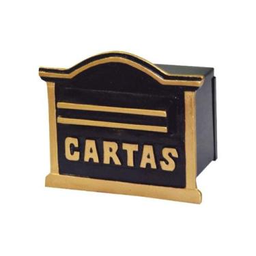 Imagem de Caixa de Correio Para Cartas Paulista Detras 12x17x11cm - Metal Mig