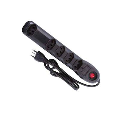 Imagem de Filtro De Linha 4 Tomadas 1 Metro Megatron - Proteção Contra Curto E Sobrecarga