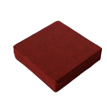 Imagem de pufe Almofada de linho quadrado futon piso tatami almofada removível meditação travesseiro ioga(Red,40cm)