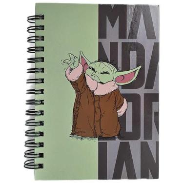 Imagem de Caderneta Minicaderno 14 cm Baby Yoda Grogu 80 Folhas - Culturama