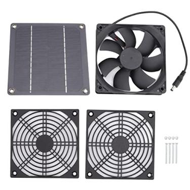 Imagem de Ventilador de exaustão movido a energia solar MUNEFE, ventilador portátil ao ar livre, kit de ventilador movido a energia solar para casa de animais de estimação de frango e
