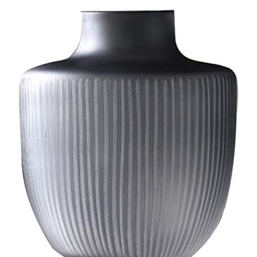 Imagem de Vaso de vidro para decoração de vaso de flores, vaso de vidro translúcido minimalista moderno, decoração de casa, sala de estar, varanda, mesa de jantar, arranjo de flores, vaso de flores artificiais