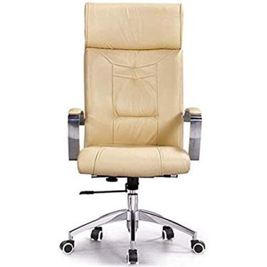 Imagem de Tarefa giratória moderna simples computador de escritório acolchoada mesa giratória altura ajustável gerente ergonômico trabalho feito