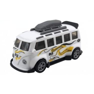 Imagem de Mini Carrinho Pull Back Garagem S.A. Turbo Aventura - Branco - Candide