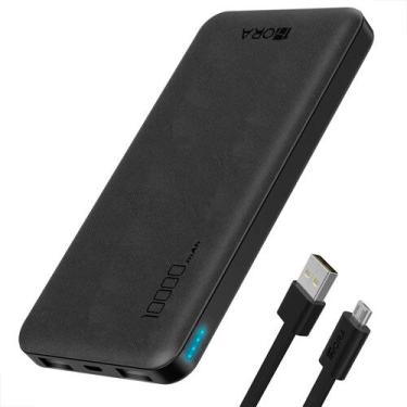Imagem de Carregador Portátil Power Bank Bateria 10000mah 1hora Preto